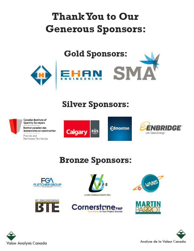 VAC Symposium 2018 - Thank You to Sponsors